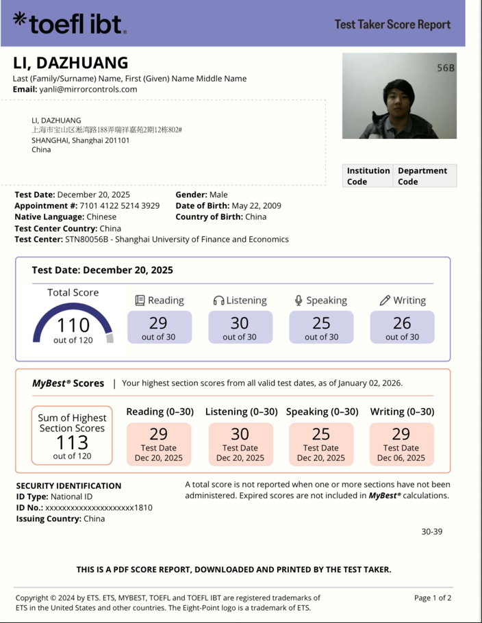 English Proficiency